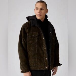 Levi's Relaxed Fit Corduroy Sherpa Trucker Jacket